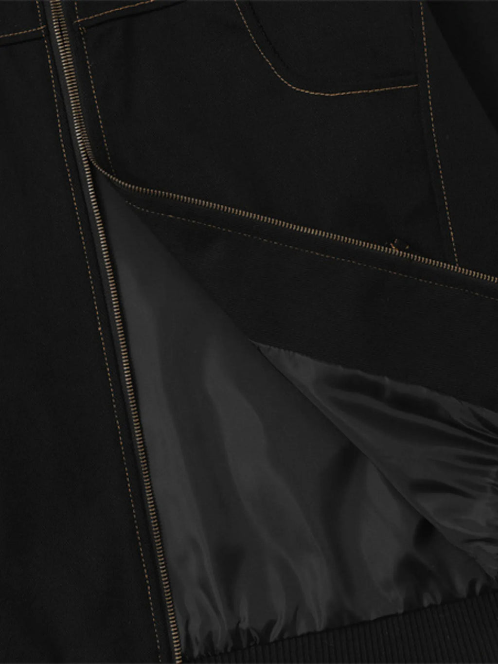 Men's Zip Up Long Sleeve Jacket - Men's jackets by Trendsi | Available at Handbags Specialist Headquarter