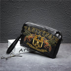 Men's Embroidered Pattern Clutch Bag