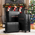 JetBlack Trio: Silent Spinner Luggage Set - Travel Sets by Trendsi | Available at Handbags Specialist Headquarter