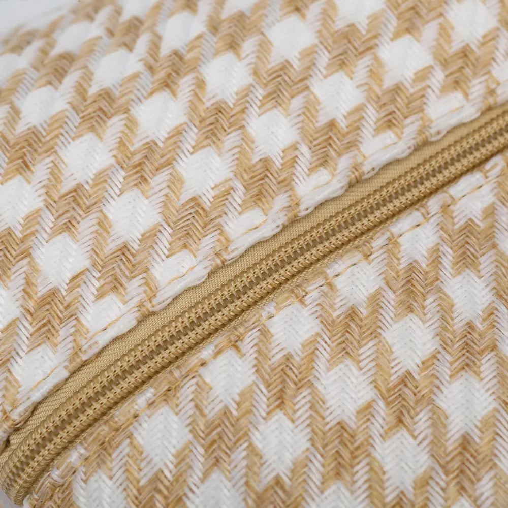 Houndstooth Canvas Travel Bag - travel-bag by Trendsi | Available at Handbags Specialist Headquarter