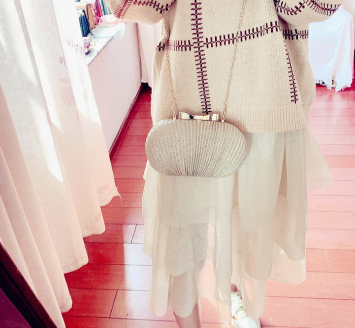 Frosted Crossbody Clutch Bag