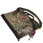 Canvas embroidered handbag