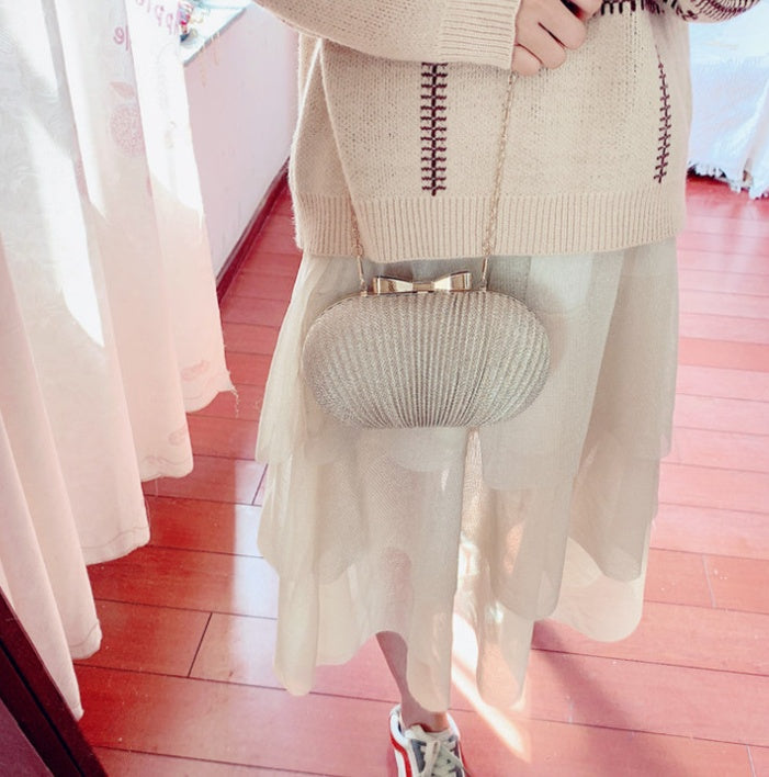 Frosted Crossbody Clutch Bag