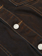 Men's Button Up Long Sleeve Denim Jacket - Men's jackets by Trendsi | Available at Handbags Specialist Headquarter