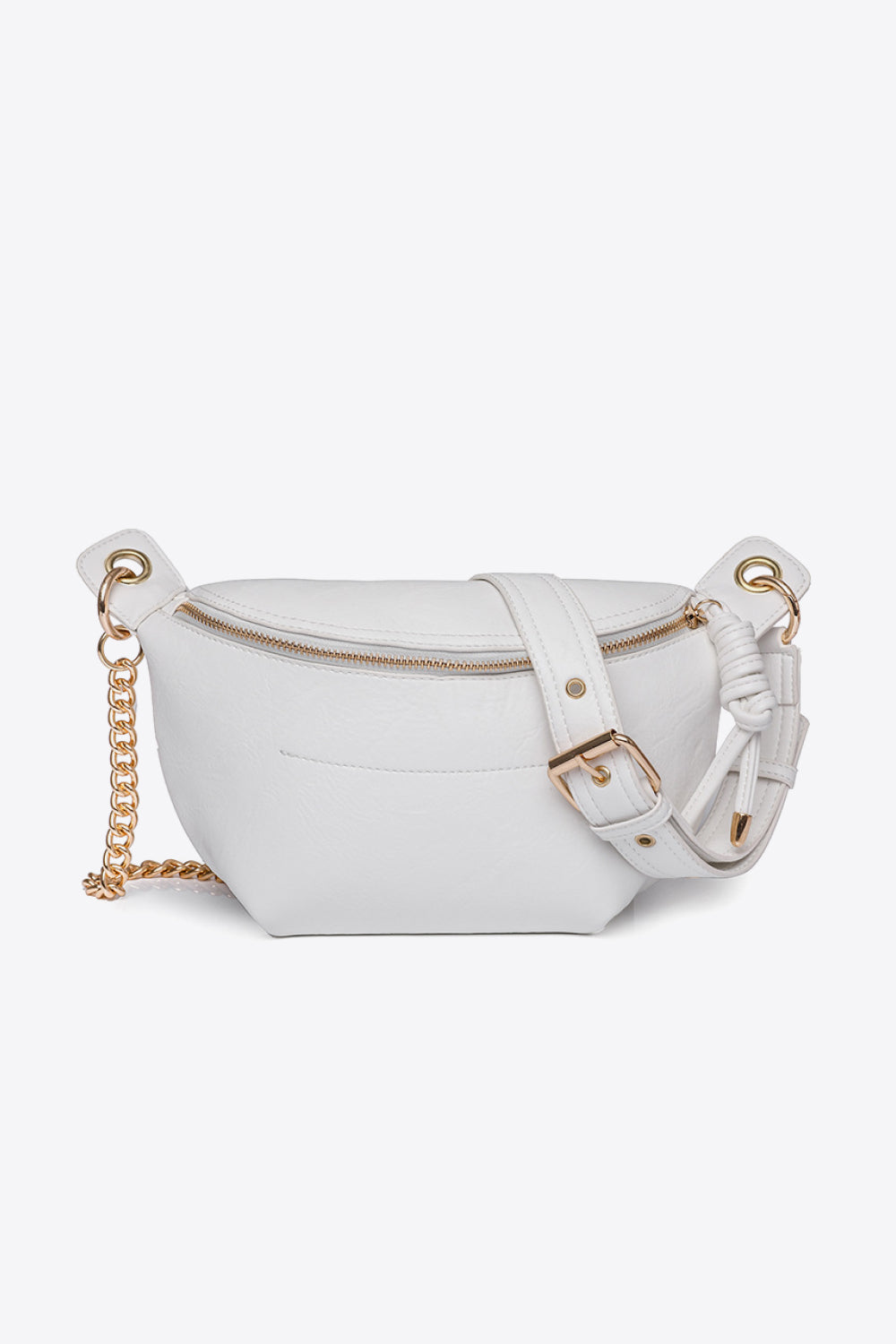 PU Leather Chain Strap Crossbody Bag - Crossbody Bag by Trendsi | Available at Handbags Specialist Headquarter