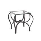 TriGlass Chic: Sleek 3-Piece Coffee Table Set - decor by Trendsi | Available at Handbags Specialist Headquarter