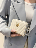 PU leather Solid Color Wallet - Wallet by Trendsi | Available at Handbags Specialist Headquarter