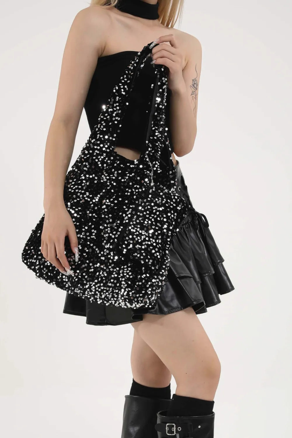 Sequin Polyester Handbag - Tote Bag by Trendsi | Available at Handbags Specialist Headquarter