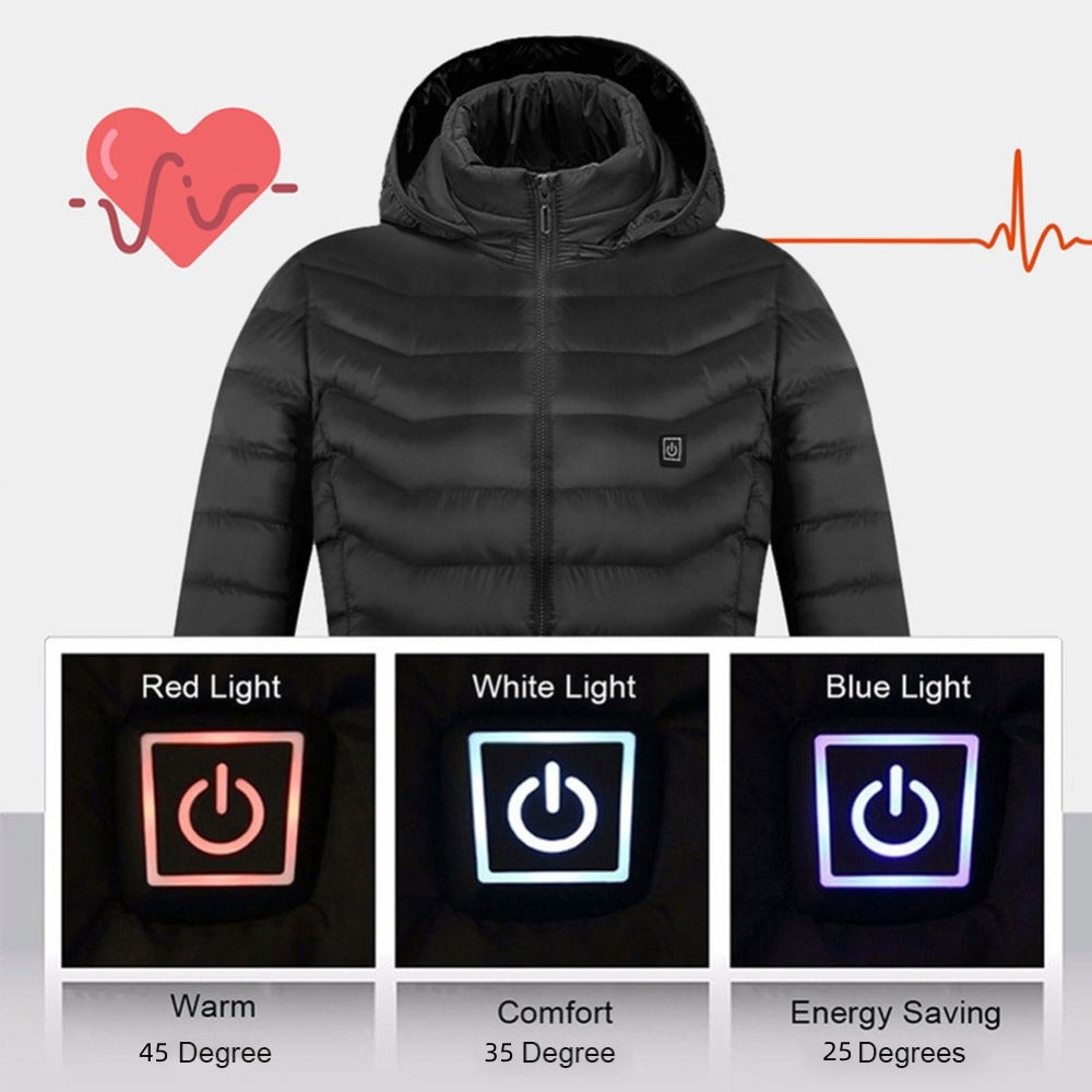 FrostGuard USB Heated Vest - Men's Thermal Zip-Up