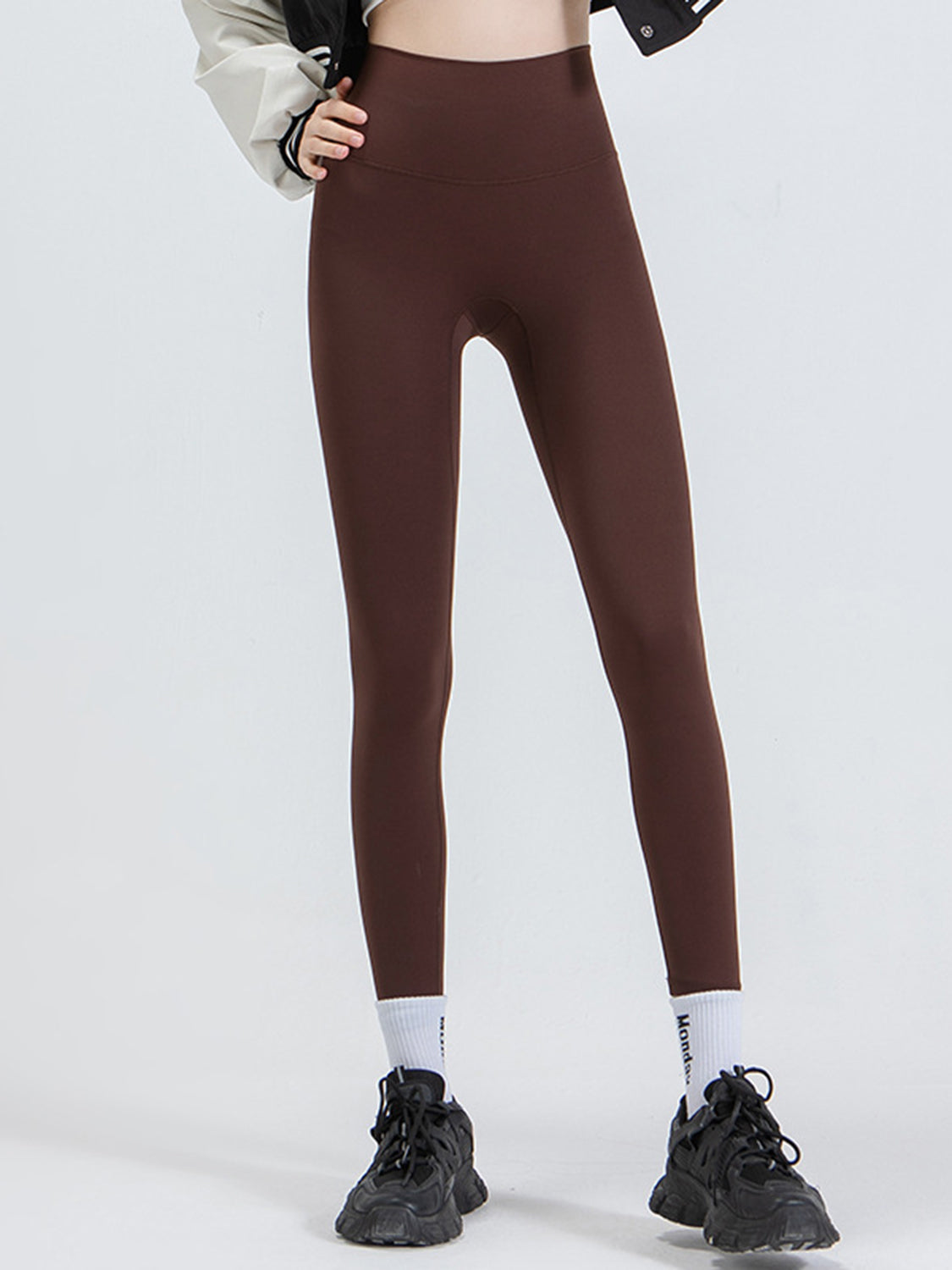 Wide Waistband Sports Leggings - Leggings by Trendsi | Available at Handbags Specialist Headquarter