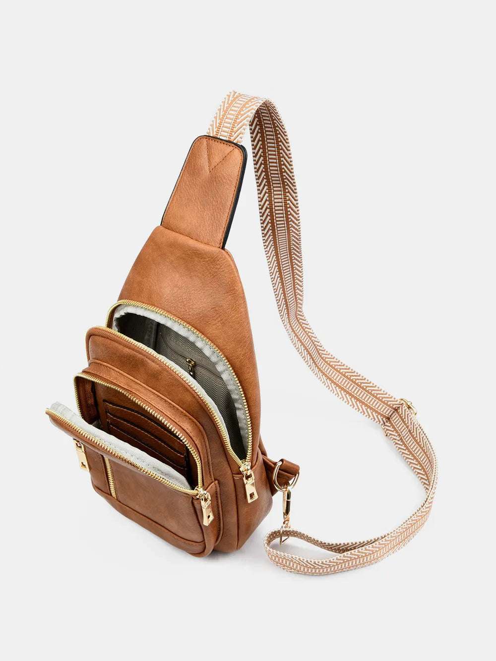 PU Leather Adjustable Strap Crossbody Bag - Crossbody Bag by Trendsi | Available at Handbags Specialist Headquarter