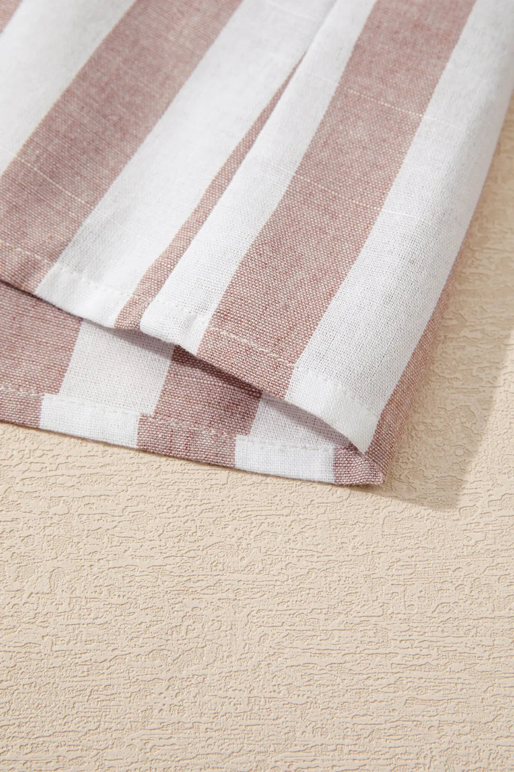 Stripe Button Down Sleeveless Shirt - Women's Down Shirt Tops by Trendsi | Available at Handbags Specialist Headquarter