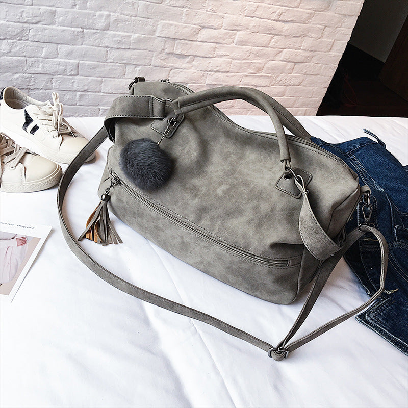 Hair ball matte handbag