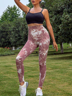 Tie-Dye High Waist Active Leggings - Leggings by Trendsi | Available at Handbags Specialist Headquarter