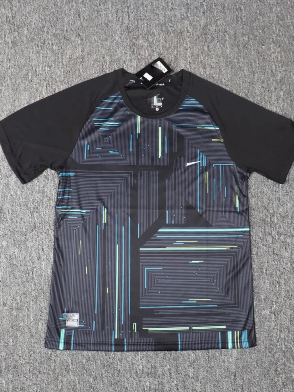 Men's Plus Size Printed Round Neck Active T-Shirt - mens-shirts by Trendsi | Available at Handbags Specialist Headquarter