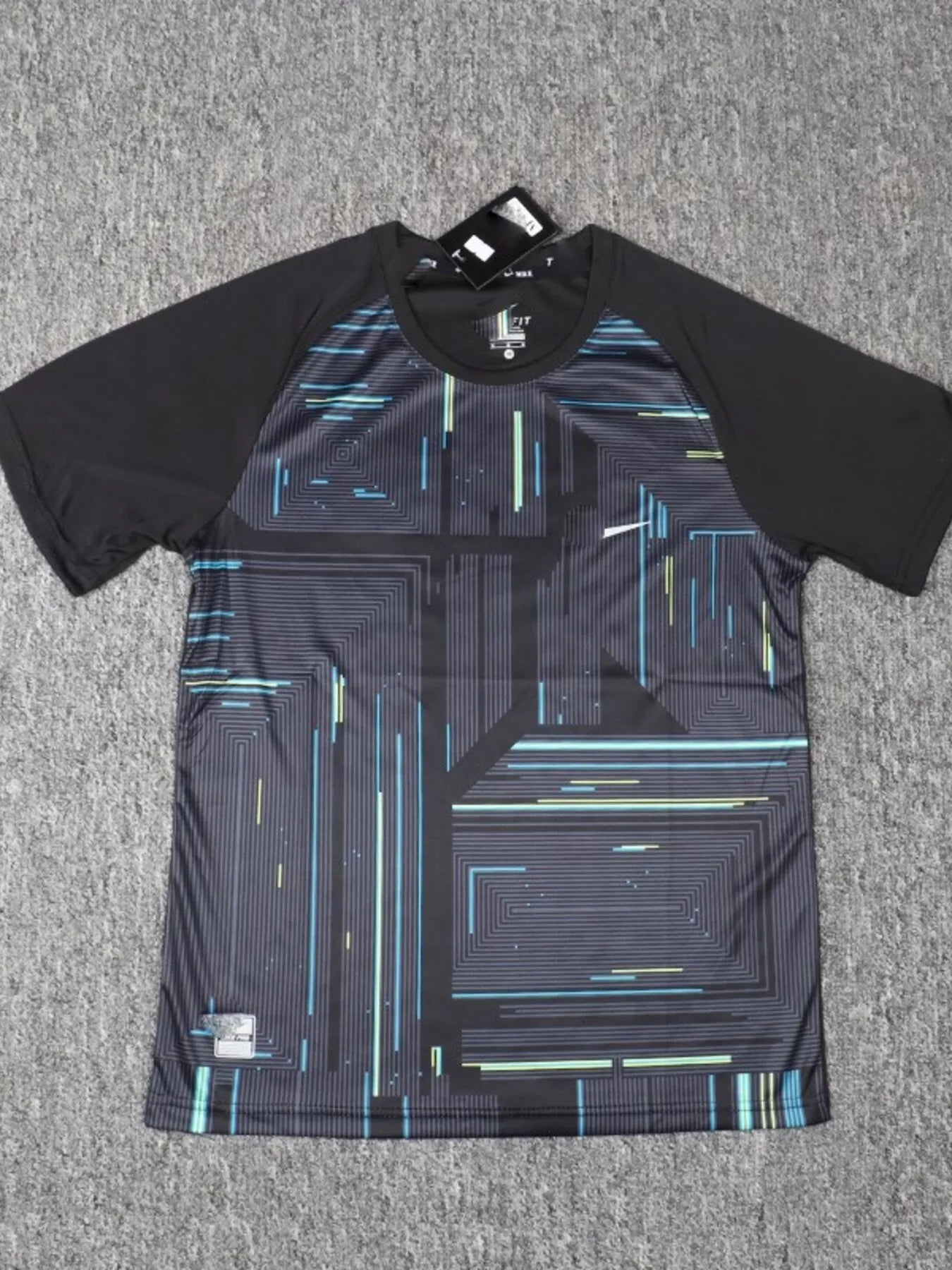 Men's Plus Size Printed Round Neck Active T-Shirt - mens-shirts by Trendsi | Available at Handbags Specialist Headquarter