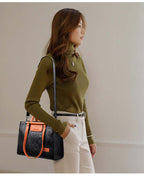 EleganceMax Crossbody: Luxe Large Print Handbag - Handbags by Trendsi | Available at Handbags Specialist Headquarter