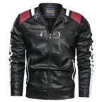 Men's Washed Casual Loose Plus Size Leather Jacket
