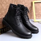 DuraGrip High-Top Leather Combat Boots