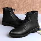 DuraGrip High-Top Leather Combat Boots