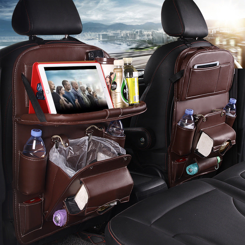 RoadMate PU Leather Seat Back Organizer - Decor by Trendsi | Available at Handbags Specialist Headquarter