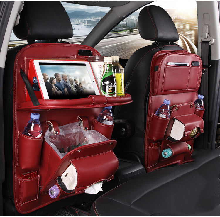 RoadMate PU Leather Seat Back Organizer - Decor by Trendsi | Available at Handbags Specialist Headquarter