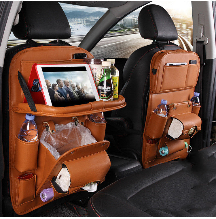 RoadMate PU Leather Seat Back Organizer - Decor by Trendsi | Available at Handbags Specialist Headquarter