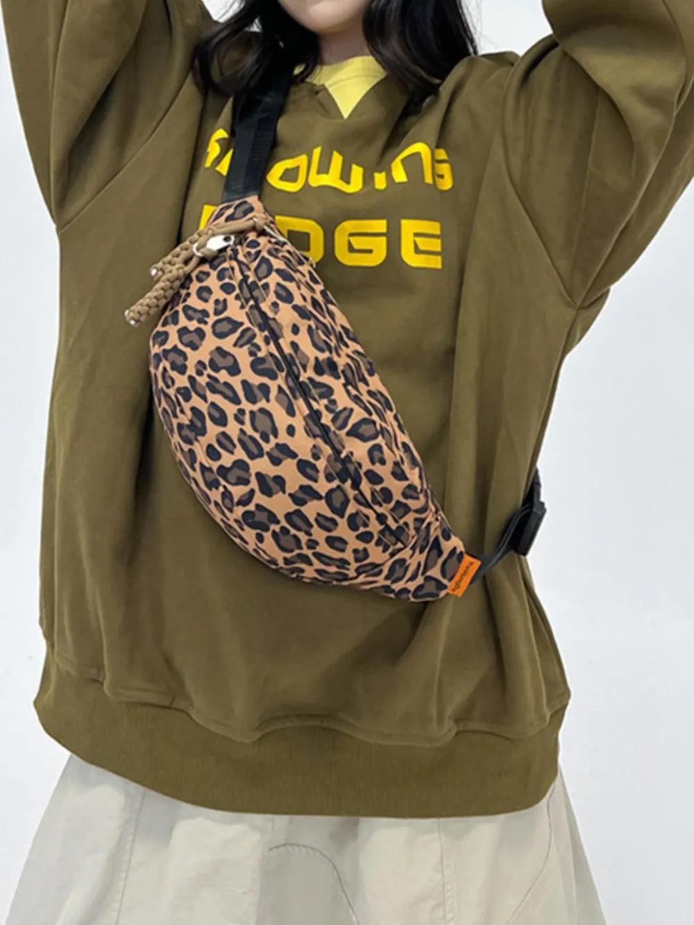 Leopard Nylon Crossbody Bag - Handbags by Trendsi | Available at Handbags Specialist Headquarter