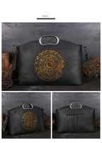 Women's Handbag Top Layer Cowhide Retro One-shoulder Diagonal Handbag