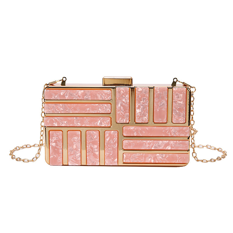 Ladies Square Acrylic Clutch Bag
