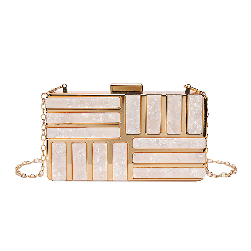 Ladies Square Acrylic Clutch Bag