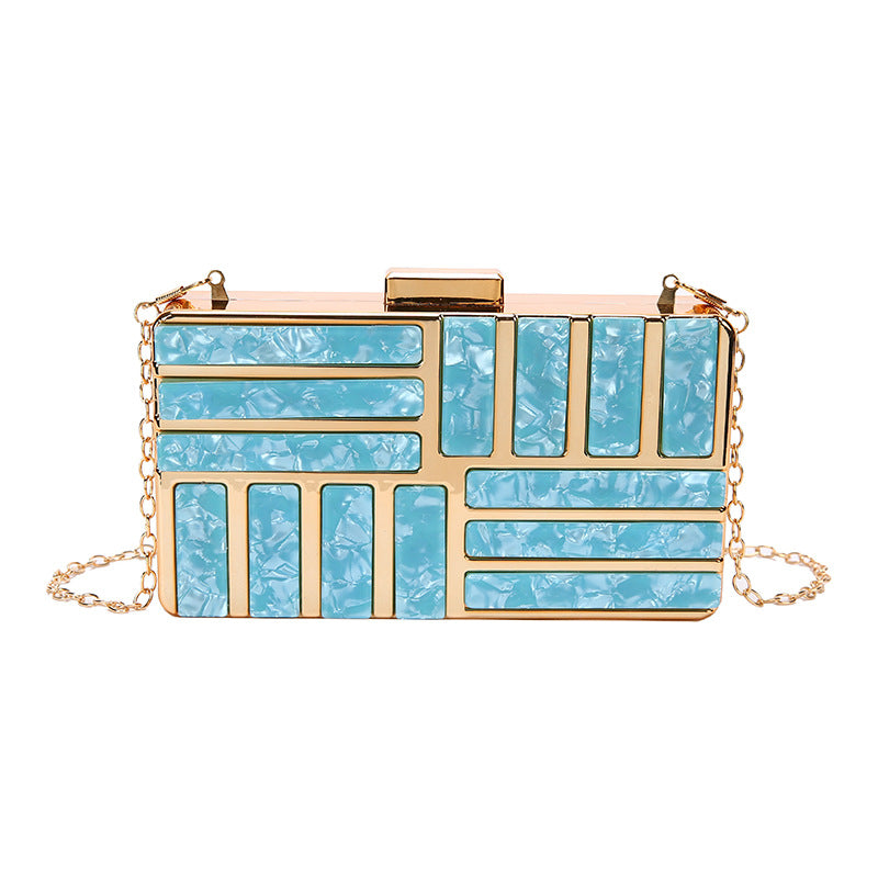 Ladies Square Acrylic Clutch Bag