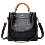 Wild West Embossed Leather Shoulder Bag - Handbags by Trendsi | Available at Handbags Specialist Headquarter