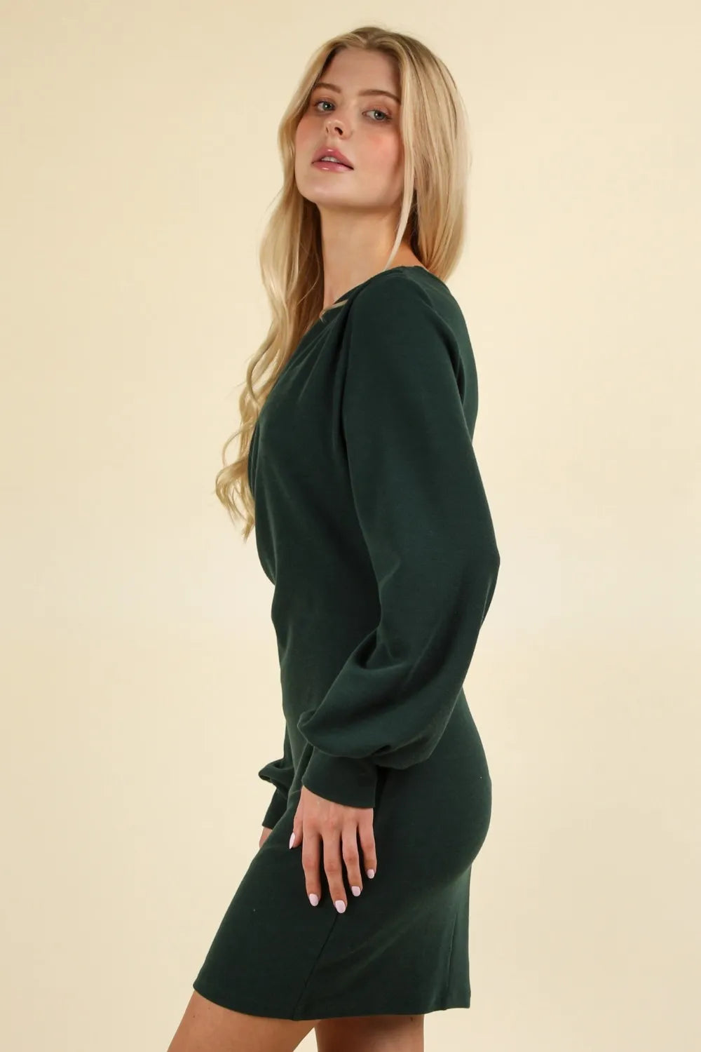 VERY J Ruched Detail Bodycon Mini Dress - Maxi Dress by Trendsi | Available at Handbags Specialist Headquarter