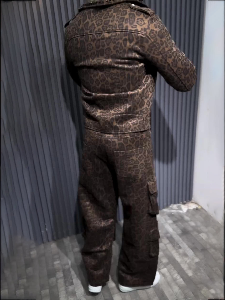 WildStride Leopard Biker & Cargo Set