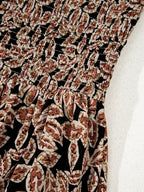 Printed Smocked Bodice Maxi Dress - Maxi Dress by Trendsi | Available at Handbags Specialist Headquarter