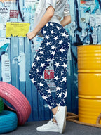 Printed High Waist Skinny Leggings - Leggings by Trendsi | Available at Handbags Specialist Headquarter