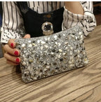 Diamond Concave Pillow Clutch