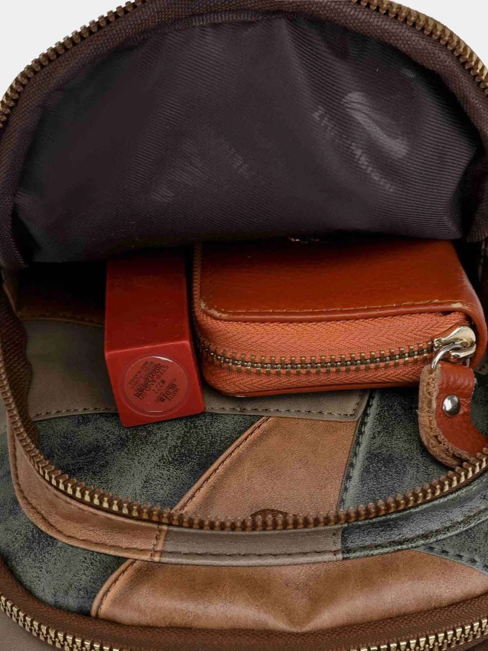 PU Leather Color Block Crossbody Bag - Crossbody Bag by Trendsi | Available at Handbags Specialist Headquarter