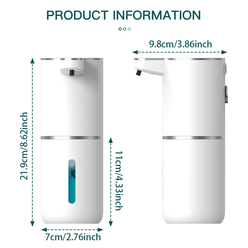 Automatic Soap Dispenser Touchless Foaming Soap Dispenser 380ml USB Rechargeable Electric 4 Level Adjustable Foam Soap Dispenser -  by Big Saves Store | Available at Handbags Specialist Headquarter
