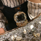 Diamond Concave Pillow Clutch