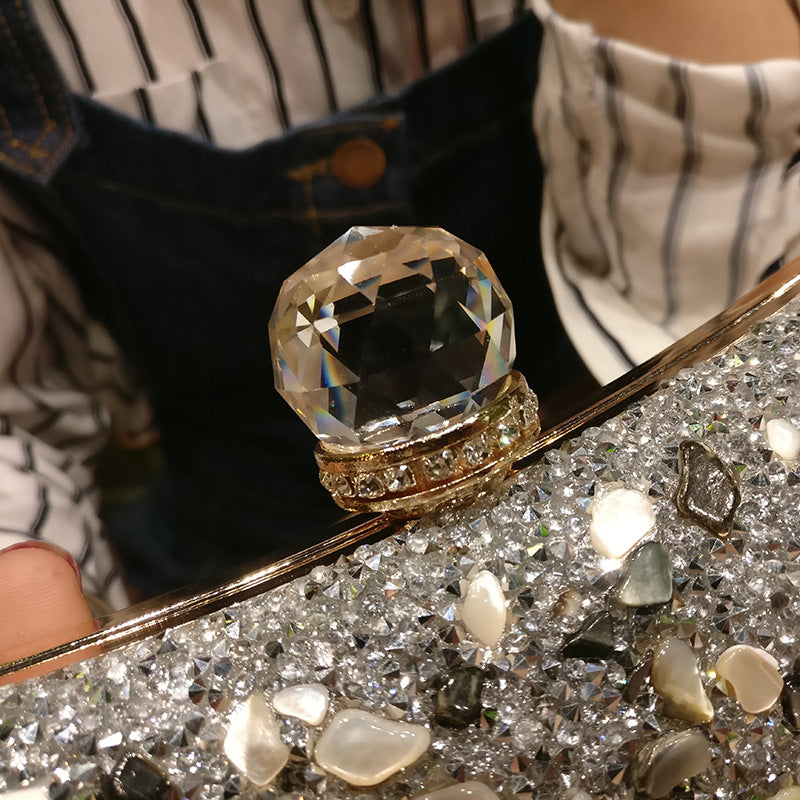 Diamond Concave Pillow Clutch