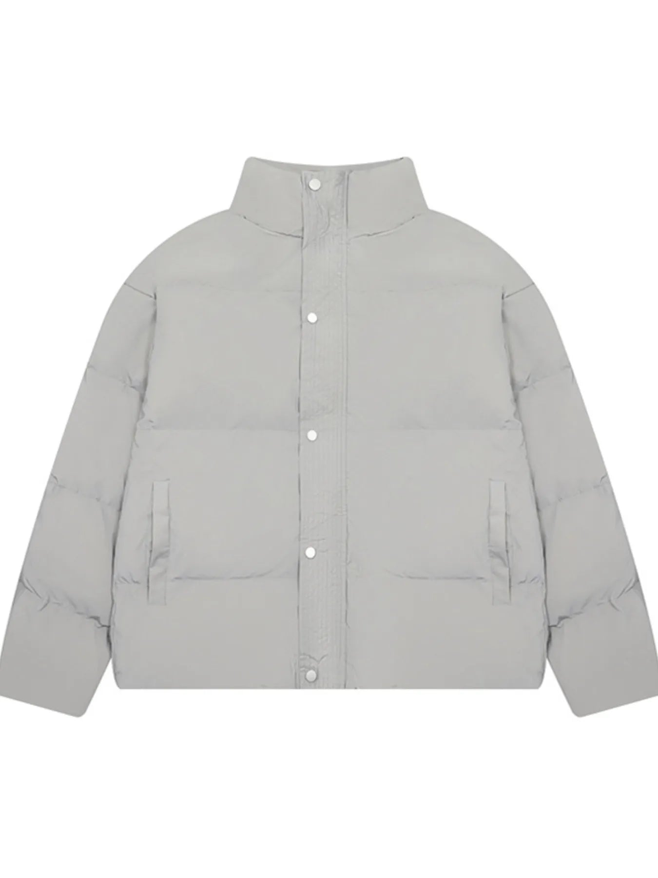 Men's Full Size Quilted Long Sleeve Puffer Jacket Plus Size - Men's jackets by Trendsi | Available at Handbags Specialist Headquarter