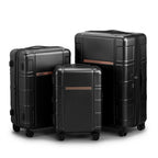 JetBlack Trio: Silent Spinner Luggage Set - Travel Sets by Trendsi | Available at Handbags Specialist Headquarter