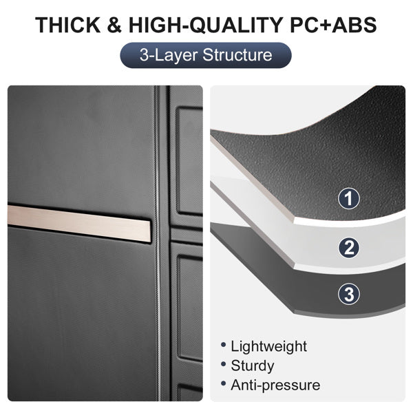 JetBlack Trio: Silent Spinner Luggage Set - Travel Sets by Trendsi | Available at Handbags Specialist Headquarter