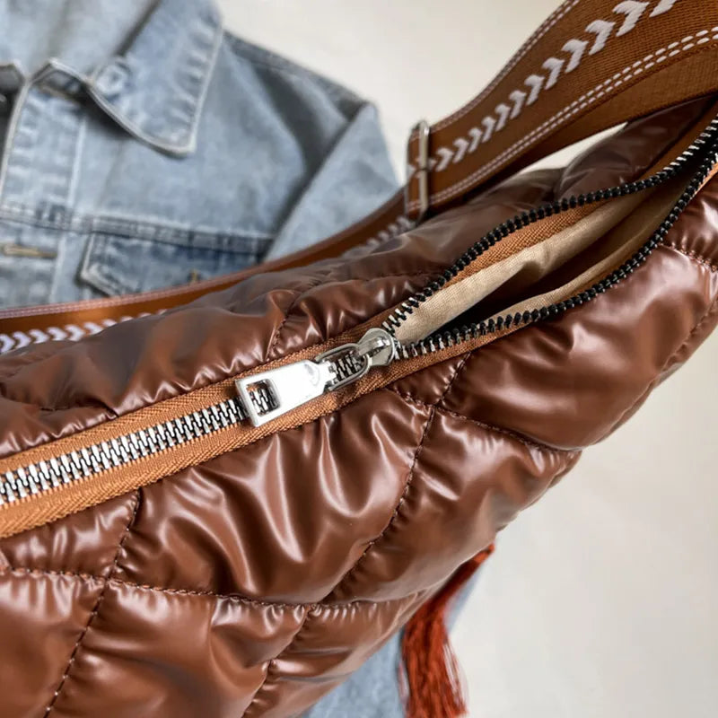 Quilted Nylon Travel Bag - travel-bag by Trendsi | Available at Handbags Specialist Headquarter