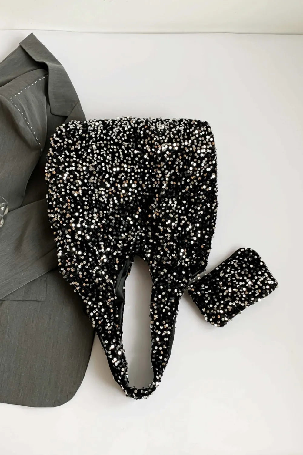 Sequin Polyester Handbag - Tote Bag by Trendsi | Available at Handbags Specialist Headquarter