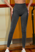 Wide Waistband Sports Leggings - Leggings by Trendsi | Available at Handbags Specialist Headquarter