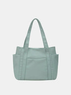 Oxford Cloth Tote Bag with Zipper - Tote Bag by Trendsi | Available at Handbags Specialist Headquarter
