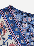 Plus Size Printed Surplice Half Sleeve Dress - Dresses by Trendsi | Available at Handbags Specialist Headquarter